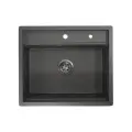 Кухонная мойка GRANULA (6051, графит матовый)