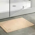 Togas Коврик для ванной Рапсодия с вышитым логотипом, хлопок, 50x70, бежевый