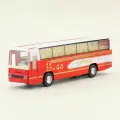 Металлическая машинка 1:32 Shuttle Bus 18 см, А933, инерционный / Бело-красный