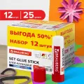 BRAUBERG Клей-карандаш 229470 12 шт 12 шт. 25 г 12 шт. 1 шт.   г 25 мл