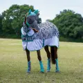 Попона антимоскитная для лошади с капором SHIRES TEMPEST ZEBRA, 165 (Великобритания)