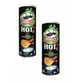 Чипсы картофельные Pringles Hot Kickin` Sour Cream, сметана зелень 160г х 2 шт (Европа)