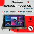 Магнитола Android 13 Renault Fluence 2009-2017, 2/32ГБ, QLED экран 1280*720, Рено Флюенс / Мультимедиа + переходная рамка