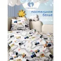 Детское постельное белье 160х80 в кроватку Павлинка, хлопок 100%, наволочка 40х60 см, Техника