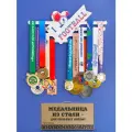 Медальница Футбол / Football Лидер белая, металлическая / держатель для хранения наград / органайзер футболиста