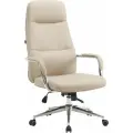 Кресло руководителя Everprof Vesta, экокожа, бежевое, на колесиках