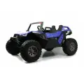 Детский электромобиль RiverToys A707AA LUX 2024 4WD полноприводный, двухместный, с дистанционным управлением синий Spider
