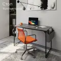 Стол письменный, компьютерный лофт INCUBE D002.120. GRP, графит, 120х60х75см, с органайзером, ЛДСП, металл