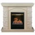 Электрокамин RealFlame Elford VR WT с 3D Olympic, имитация живого пламени 3D, увлажнение, пульт ДУ, обогрев