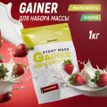 Гейнер aTech Nutrition Gainer Start Mass, 1000 г, клубника