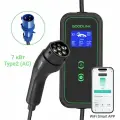 Портативная зарядная станция Goodlink для электромобиля WiFi Type2 , 8-32А, 7 кВт, IP65, адаптер на 220V 2 настенных крепления, сумка