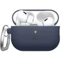 Силиконовый чехол с карабином для AirPods Pro 2, Elago синий (new)