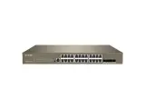 G5328XP-24-410W коммутатор управляемый PoE L3, 26 портов, 24x1 гбит/с, SFP+ 4x10 гбит/с