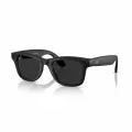 Умные очки Ray-Ban Wayfarer, размер 53-22-155, оправа матовый черный, фотохромные линзы серый