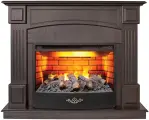 Электрокамин RealFlame Бостон коричневый Арабика МДФ с очагом 3D Firestar 25,5, имитация пламени 3D, обогрев, увлажнение, пульт