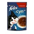 Felix суп 48 г пауч влажный корм для взрослых кошек, с говядиной