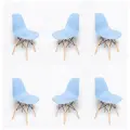 Комплект из шести стульев SC-001 голубой