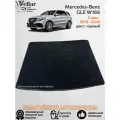 Ворсовый коврик в багажник автомобиля Mercedes-Benz GLE W166 7 мест /2015-2018./ коврики автомобильные в машину Мерседес-Бенц ГЛЕ в166