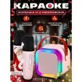 Караоке система Menron, портативная, RGB-подсветка, Bluetooth 5,1, 2 микрофона