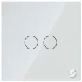 Умный выключатель Sibling (2 клавиши) Powerlight-WS2W (белый) с нулем