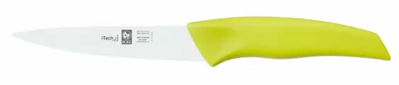 Нож для овощей 12/22 см, нержавеющая сталь, салатовый, Icel I-Tech