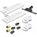 Аксессуары VELERCART для пароочистителей Karcher EasyFix: салфетки для пола и ручной насадки, щётки, насадка для окон