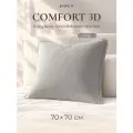 Подушка 70х70 ESPERA Comfort 3D gray, съемный чехол Нано-сатин