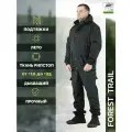 Костюм горка летний Forest trail для активного отдыха мужской черный женский камуфляжный военный охотничий рыболовный