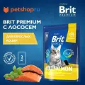 Корм для взрослых кошек Brit Premium Cat Adult Salmon с лососем 2 кг