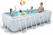 Каркасный бассейн INTEX 26780 Chevron Prism Frame Rectangular Premium Pool 4.00 х 2.00 х 1.00 м