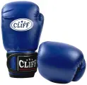 Перчатки боксёрские, тренировочные CLIFF CLUB, PVC, 12 унций, сине-белые