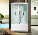 Душевая кабина River SENA 120x80, матовые стекла, высокий поддон, гидромассаж