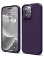 Elago для iPhone 14 Pro Max чехол Soft silicone (Liquid) Dark Purple