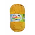 Пряжа Alpina HOLLY 10 шт. по 50 г 100% мерсеризованный хлопок 200 м №191 горчичный