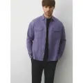 Рубашки Maison David 2024-595 серо-фиолетовый, Размер M