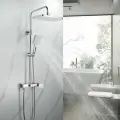Душевая система Shevanik S9936, хромированная, вертикальный монтаж, 133 см