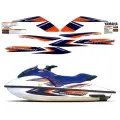Комплект наклеек на гидроцикл Yamaha WaveRunner GP1300R, водонепроницаемый