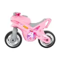 Каталка-мотоцикл для детей МХ, от 3 лет, поворотная ручка, пластик, розовый