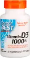 Doctor's Best Vitamin D-3, Витамин D-3 25 мкг (1000 МЕ) 180 гел. капсул