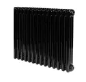 Стальной трубчатый радиатор отопления IRSAP TESI 30565 14 секций чёрный боковое подключение 3/4