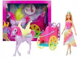 Кукла Mattel Barbie Dreamtopia - Кукла Принцесса с Лошадью и каретой - Барби GJK53
