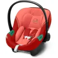 Автокресло группа 0+ (до 13 кг) Cybex Aton S2 i-Size с isofix базой One i-Size, hibiscus red