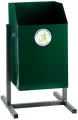 Урна для мусора «Квадрат», уличная, 18 л, 50×31×31 см, бак 0.5 мм, зелёная