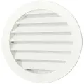 Решетка вентиляционная круглая D125 мм RAL9010 белый матовый