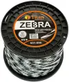 Леска для триммеров ZEBRA (бобина) 4.00мм*95м, белый+черный. Витая, особо прочная