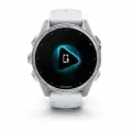 Умные часы Garmin Fenix 8 43 mm AMOLED Silver with Whitestone Silicone band