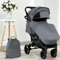 Прогулочная коляска BREND BABALLO ORIGINAL 2025, цвет серый, черная рама