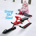 Снегокат Snow Racer с рулевым управлением и двойными тормозами для детей и взрослых, 120*50*38см, 6.1кг