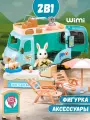 Кукольный домик с мебелью автобус WiMi, дом для кукол на колесах