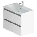 Тумба под раковину AM.PM Pulse, 75x55х41 см, белая, 2 выдвижных ящика